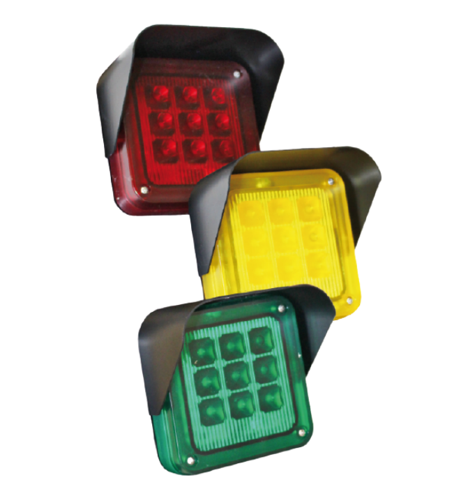 TRAFFIC 1 - semaforo segnalazione a LED multitensione - Abexo