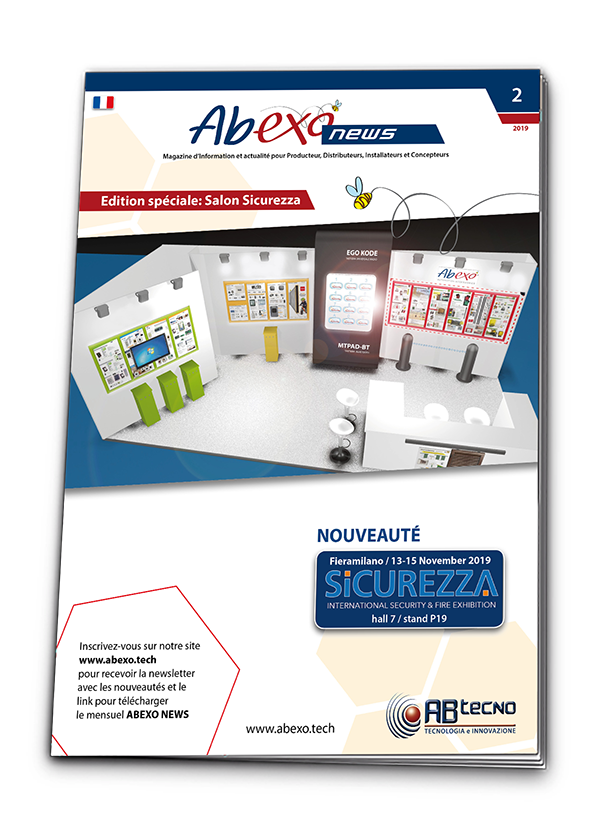 Mensuel Abexo News - Edition Speciale: Fiera Sicurezza 2019 - Découvrez les nouveautés