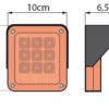 Dimensions Traffic 1 une lentille LED