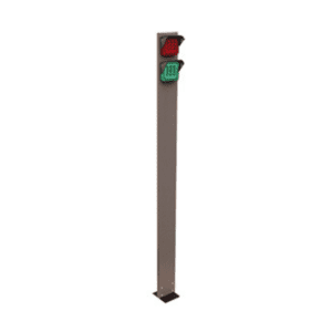 Traffic colonnetta - semaforo rosso/verde su colonna alluminio anodizzato h145 cm